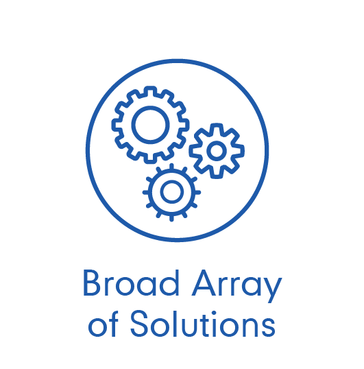 Broad Array of Solutions